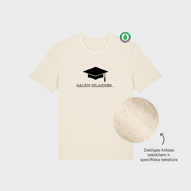Organiskās kokvilnas T-krekls "Galīgi izlaidies"