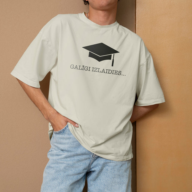 Organiskās kokvilnas T-krekls "Galīgi izlaidies"