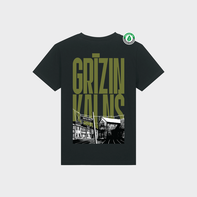 Organiskās kokvilnas bērnu T-krekls "Grīziņkalns"