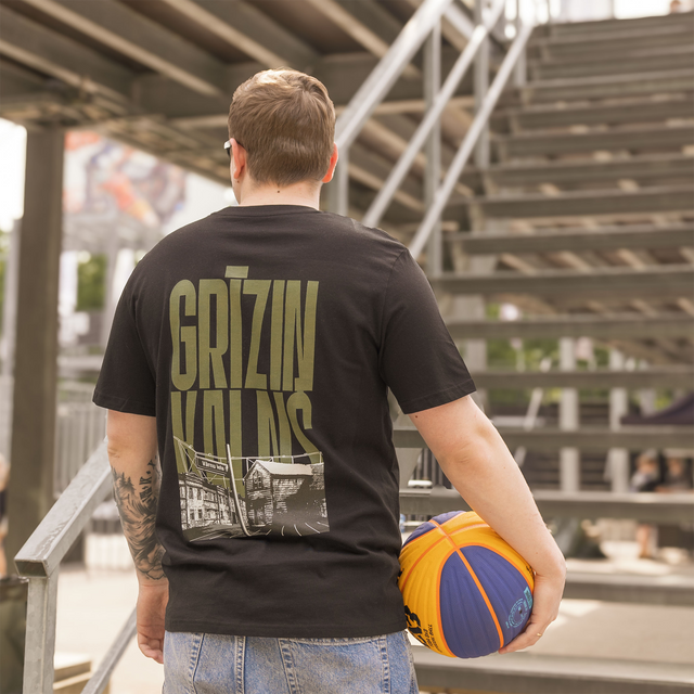 Organiskās kokvilnas T-krekls "Grīziņkalns"