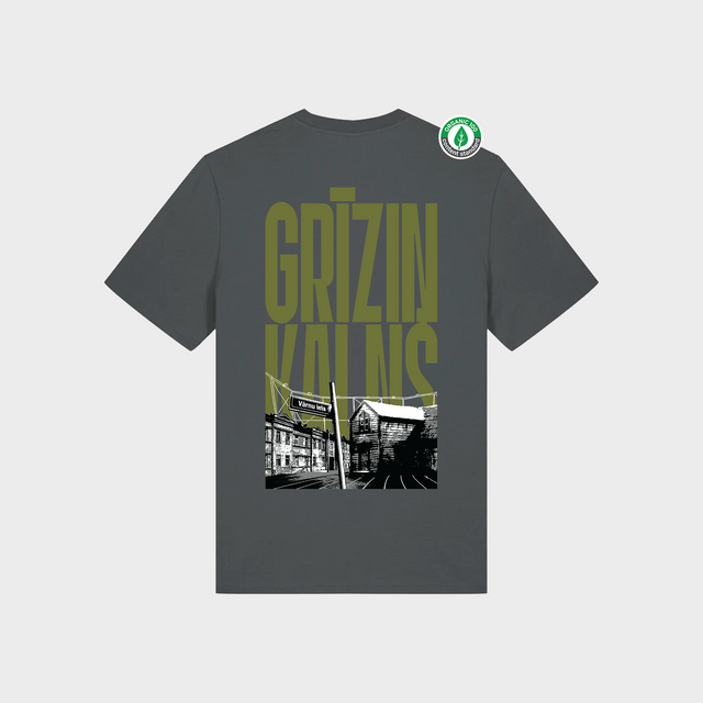 Organiskās kokvilnas T-krekls "Grīziņkalns"