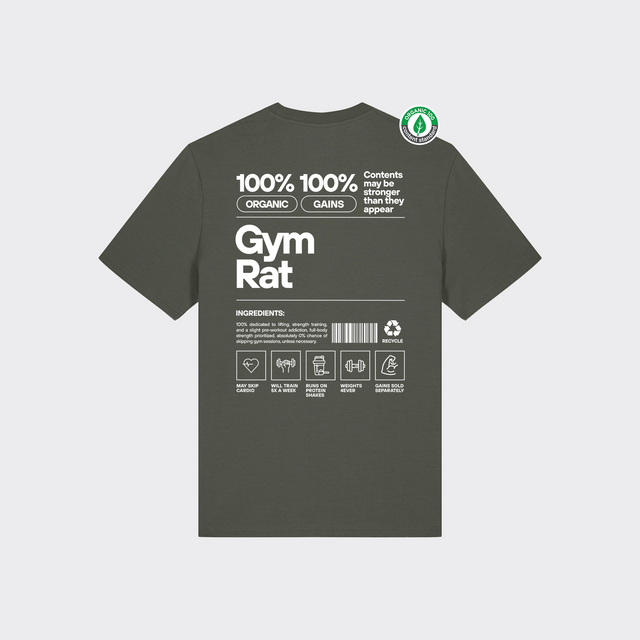 Organiskās kokvilnas T-krekls "Gym Rat"
