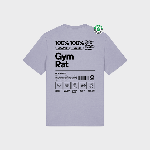 Organiskās kokvilnas T-krekls "Gym Rat"