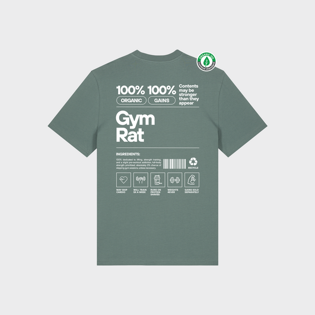 Organiskās kokvilnas T-krekls "Gym Rat"