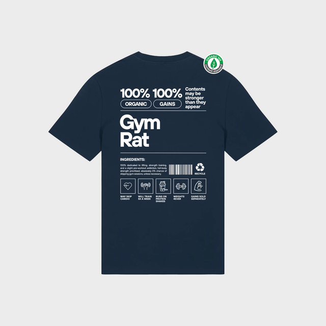 Organiskās kokvilnas T-krekls "Gym Rat"