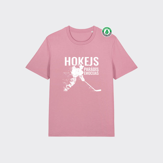 Organiskās kokvilnas T-krekls "Hokejs - Parādīs emocijas"