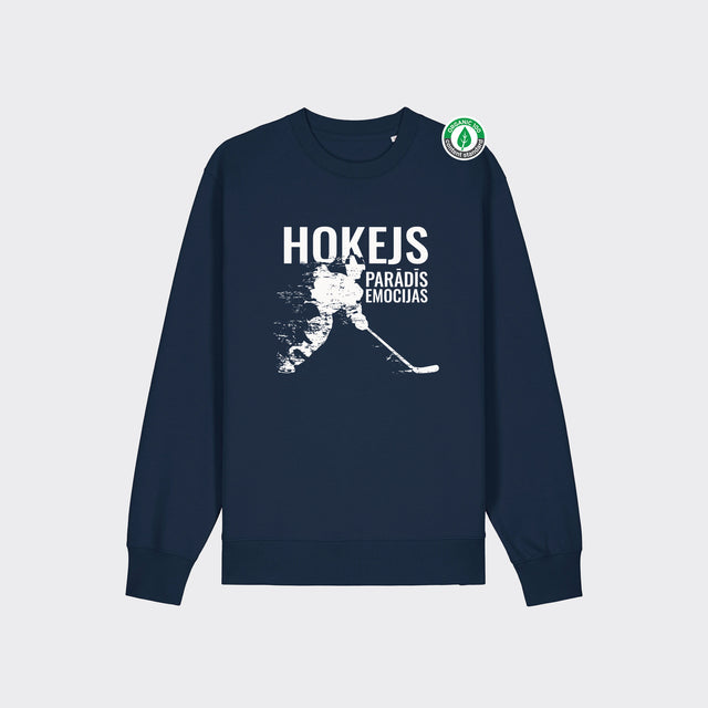 Organiskās kokvilnas džemperis "Hokejs - Parādīs emocijas"