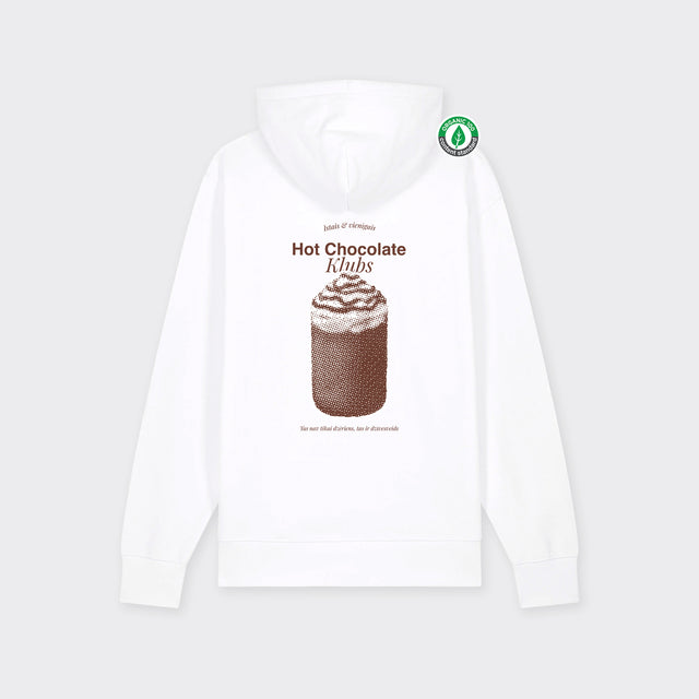 Organiskās kokvilnas hūdijs "Hot chocolate klubs"