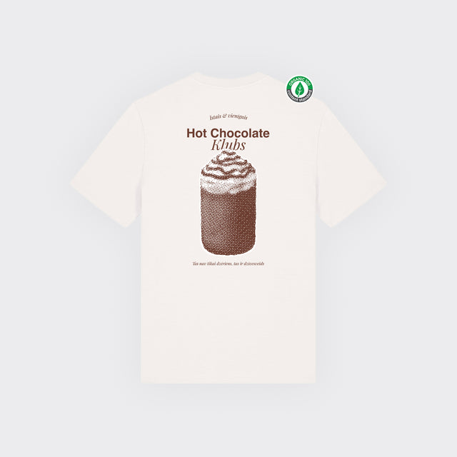 Organiskās kokvilnas T-krekls "Hot chocolate klubs"