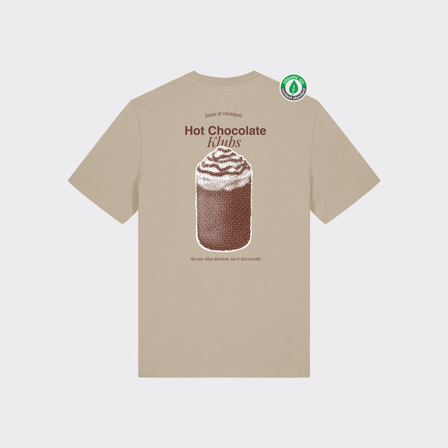 Organiskās kokvilnas T-krekls "Hot chocolate klubs"