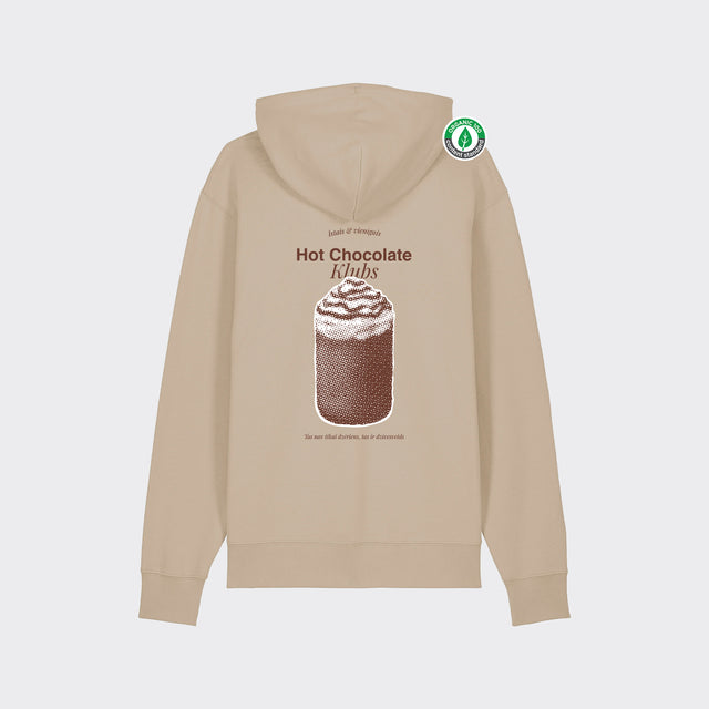 Organiskās kokvilnas hūdijs "Hot chocolate klubs"