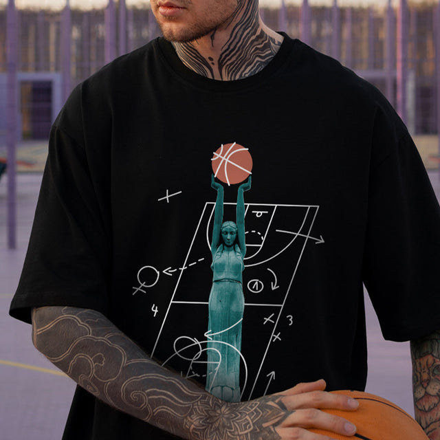 Organiskās kokvilnas T-krekls "Milda Basketboliste"