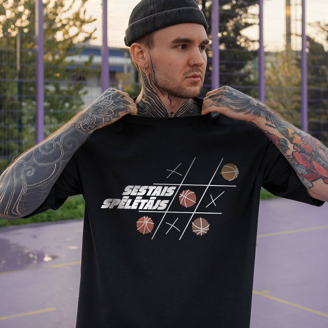 Organiskās kokvilnas T-krekls "Sestais Spēlētājs"