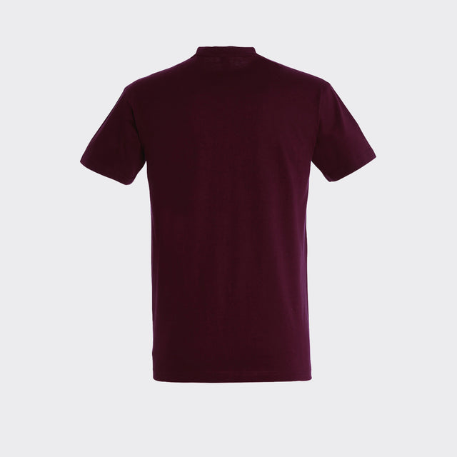 % Unisex Imperial Bordo S, M izmēra T-krekls ar tavu dizainu