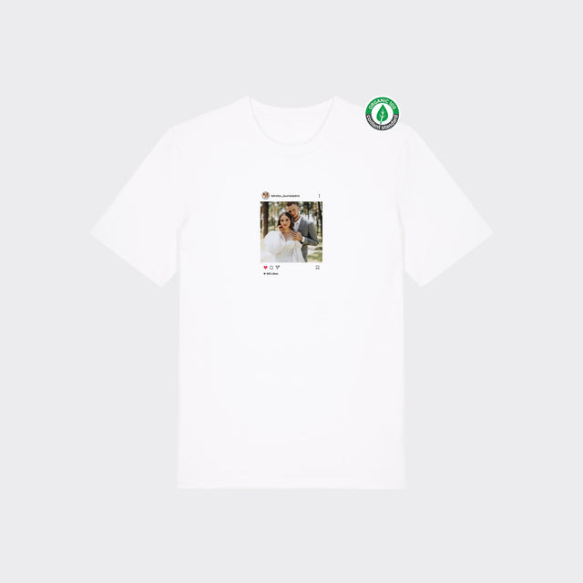 Personalizējams Organiskās kokvilnas T-krekls "Instagram post"