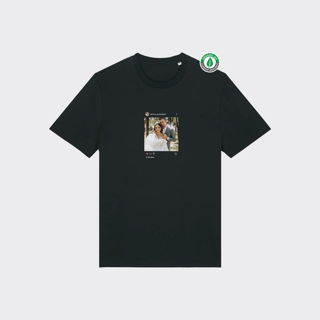 Personalizējams Organiskās kokvilnas T-krekls "Instagram post"