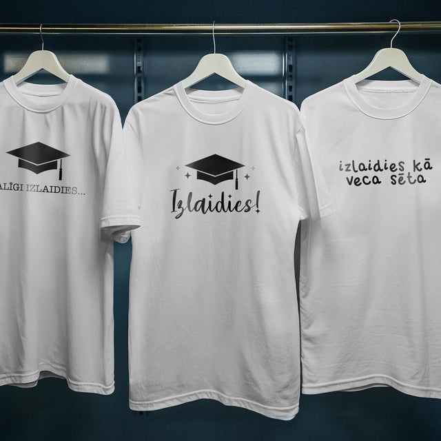 Organiskās kokvilnas T-krekls "Izlaidies"