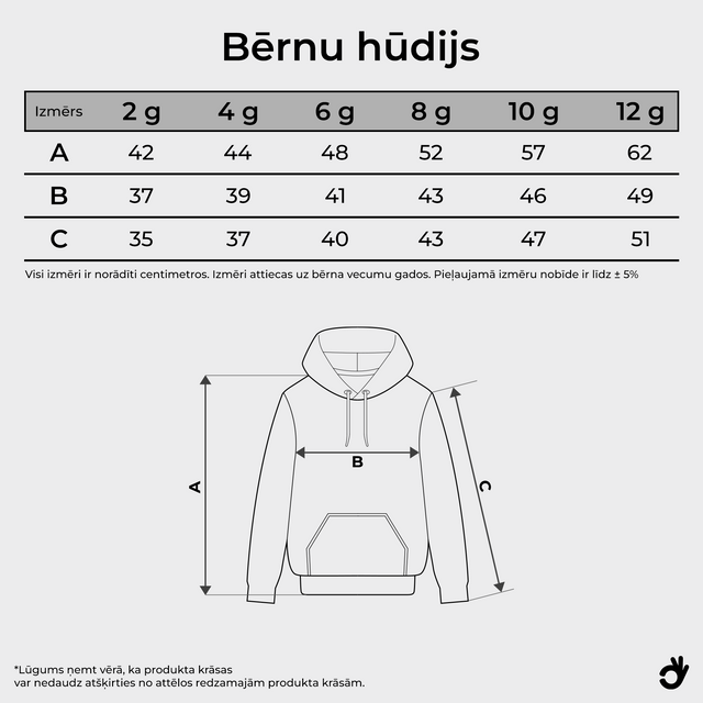 Bērnu hūdijs ar TAVU dizainu