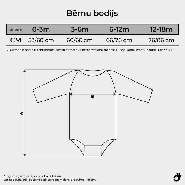 Bērnu bodijs ar garām piedurknēm - "MINI Latvietis"