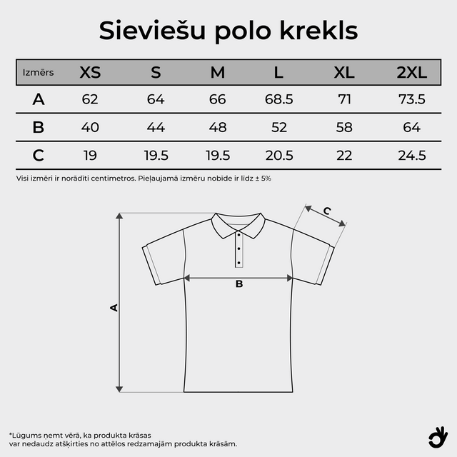 Sieviešu polo krekls ar TAVU dizainu