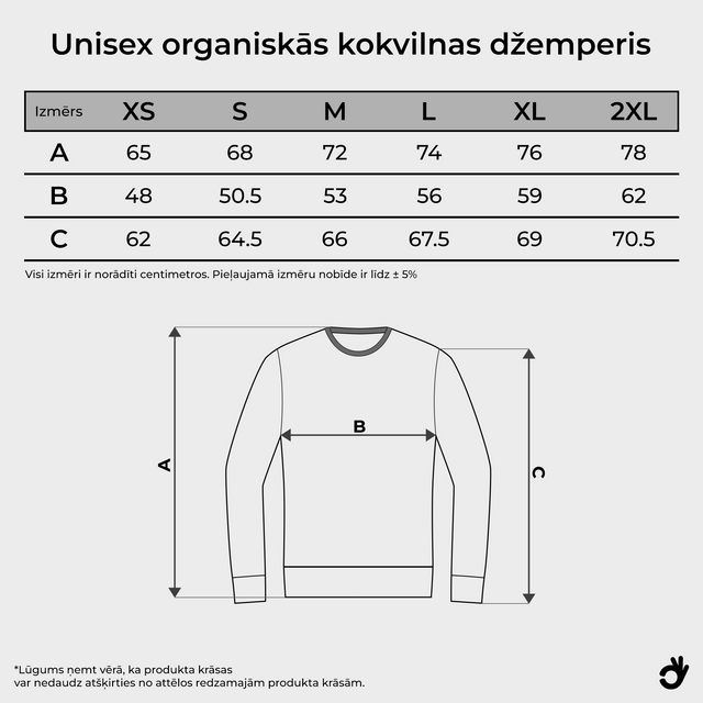 Organiskās kokvilnas džemperis "Pīrāgam, nabagam"