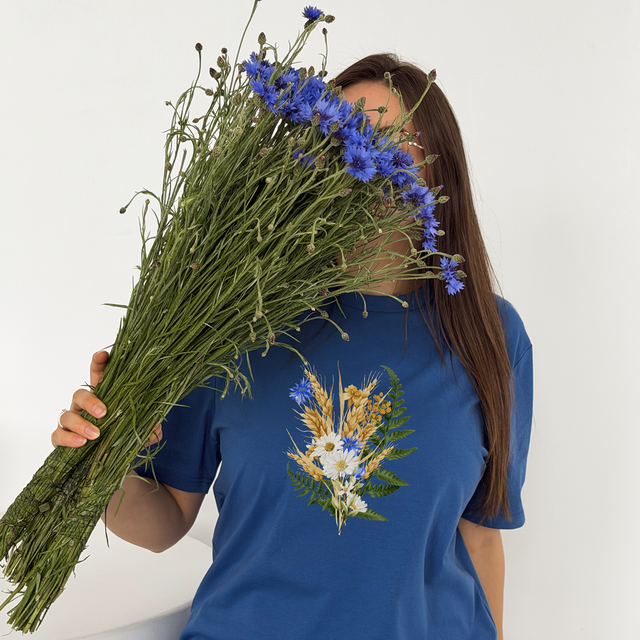 Organiskās kokvilnas T-krekls "Jāņu Pušķis"