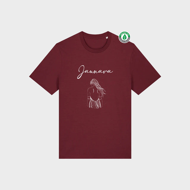 Organiskās kokvilnas T-krekls "Jaunava"