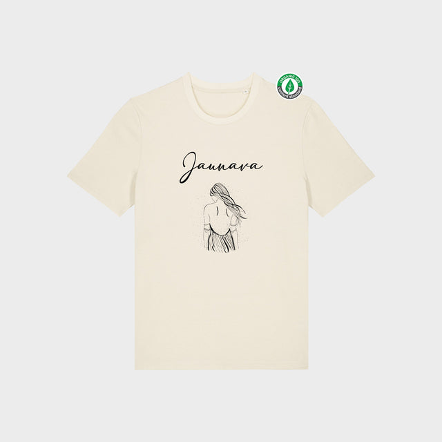 Organiskās kokvilnas T-krekls "Jaunava"