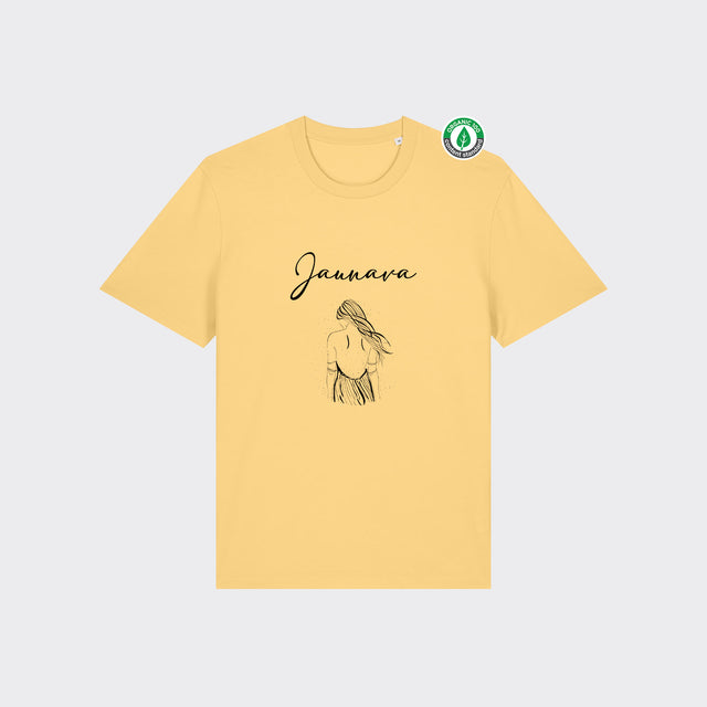 Organiskās kokvilnas T-krekls "Jaunava"