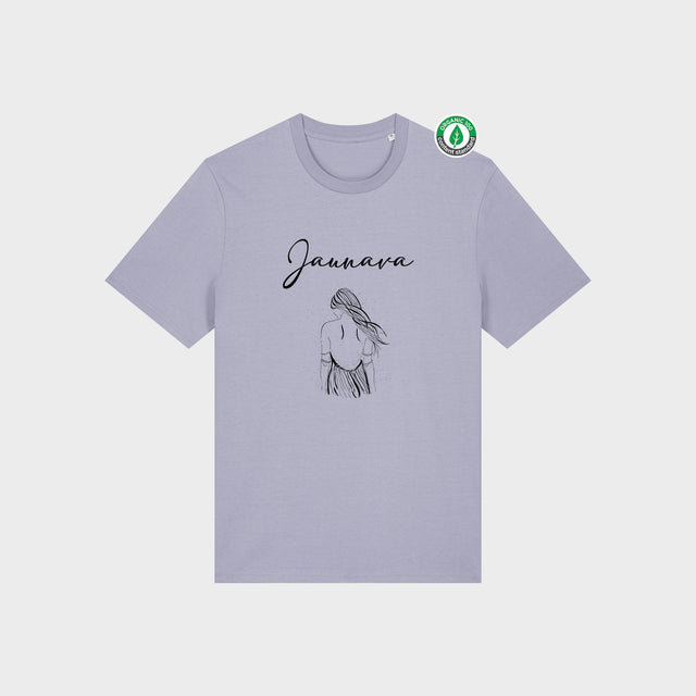 Organiskās kokvilnas T-krekls "Jaunava"