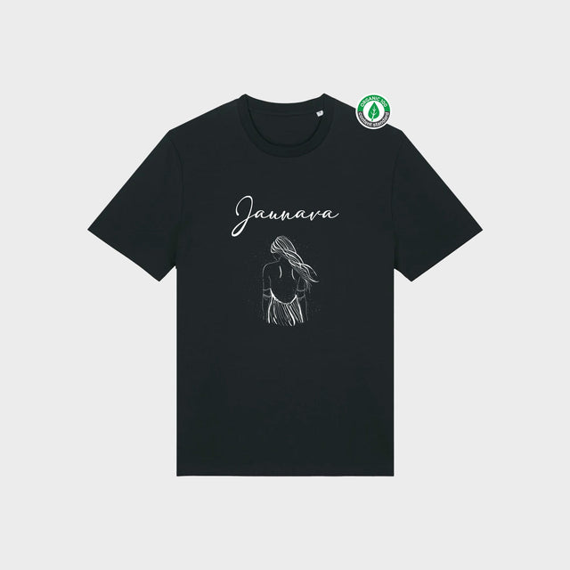 Organiskās kokvilnas T-krekls "Jaunava"