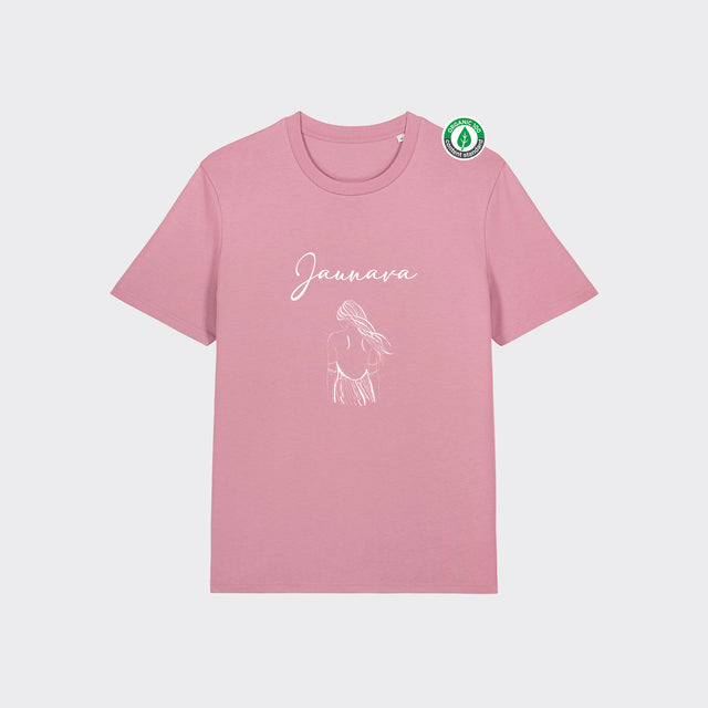 Organiskās kokvilnas T-krekls "Jaunava"