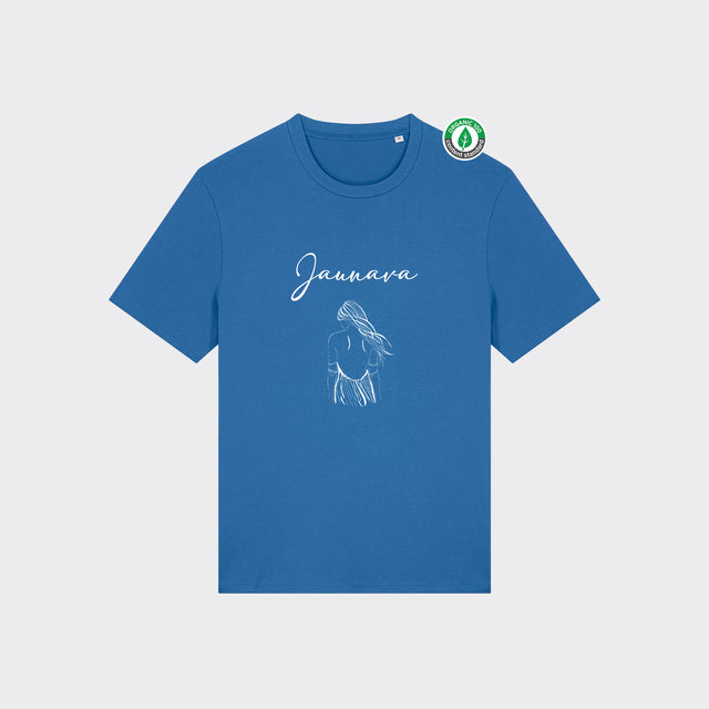 Organiskās kokvilnas T-krekls "Jaunava"