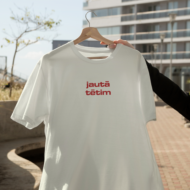 Organiskās kokvilnas T-krekls "Jautā tētim"