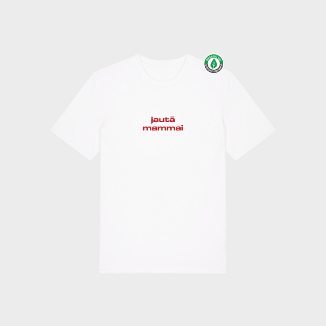 Organiskās kokvilnas T-krekls "Jautā mammai"
