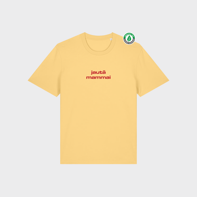 Organiskās kokvilnas T-krekls "Jautā mammai"