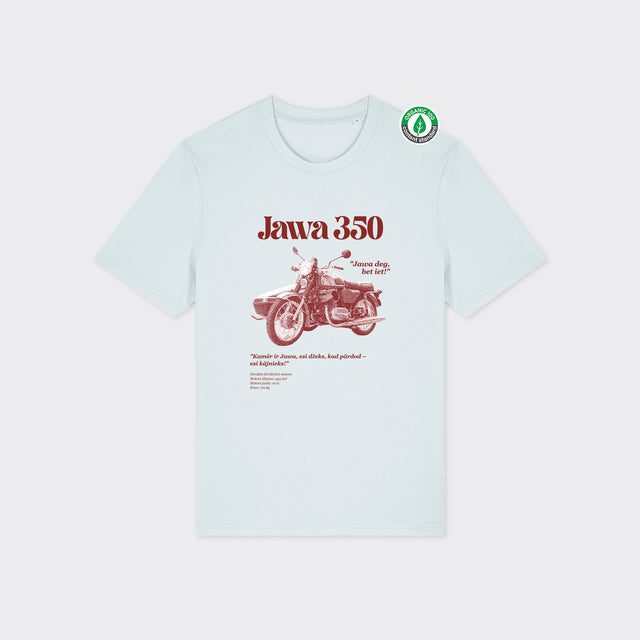 Organiskās kokvilnas T-krekls "Jawa 350"