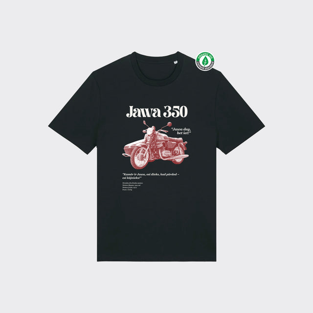 Organiskās kokvilnas T-krekls "Jawa 350"