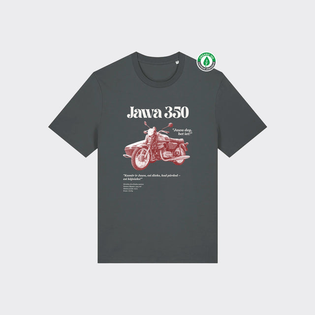 Organiskās kokvilnas T-krekls "Jawa 350"