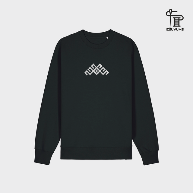 Izšūts organiskās kokvilnas džemperis "Mārtiņa zīme"