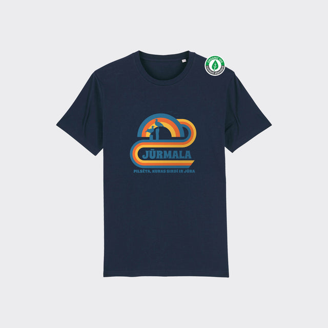 Organiskās kokvilnas T-krekls "Retro Jūrmala"
