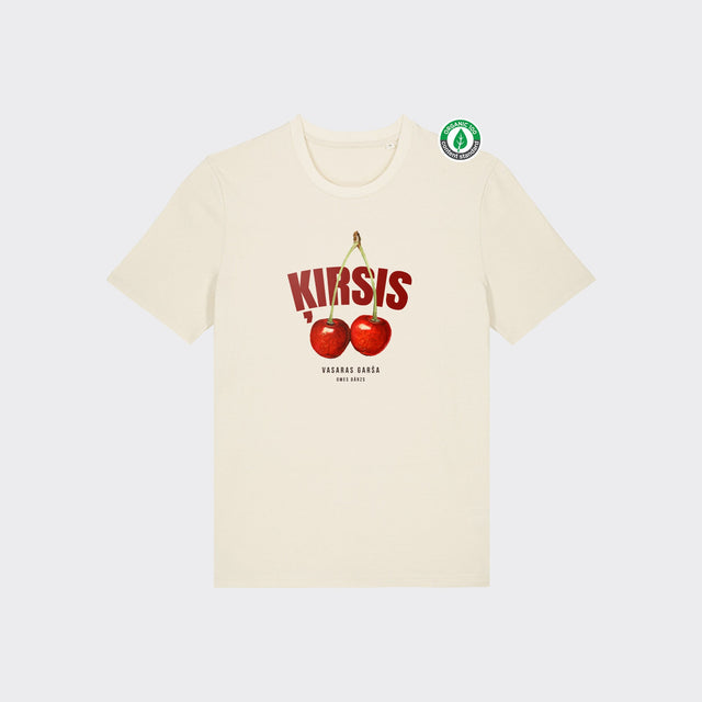 Organiskās kokvilnas T-krekls "ĶIRSIS"
