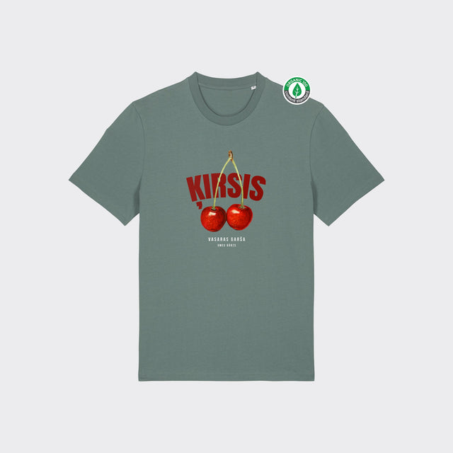 Organiskās kokvilnas T-krekls "ĶIRSIS"