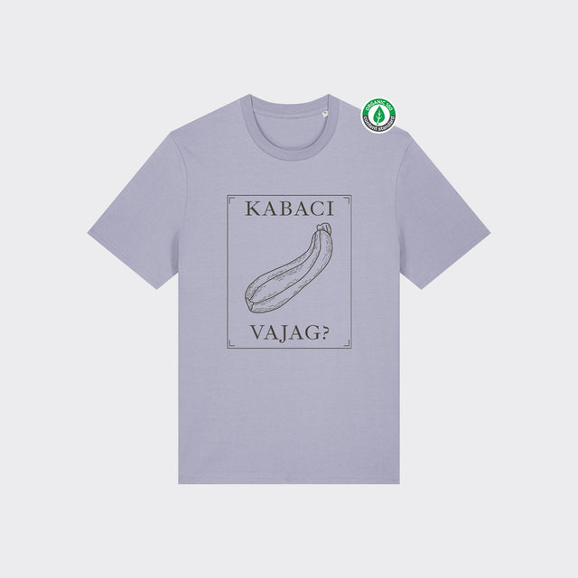 Organiskās kokvilnas T-krekls "Kabaci Vajag?"