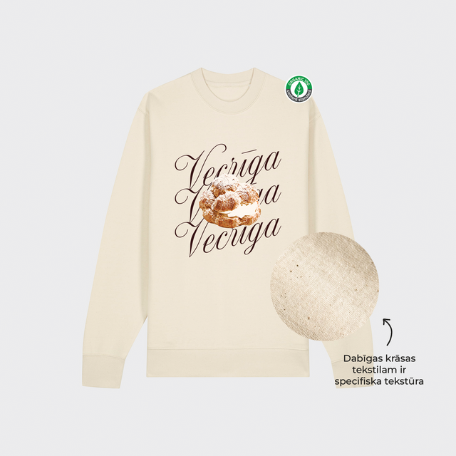 Organiskās kokvilnas džemperis "Kūciņa Vecrīga"