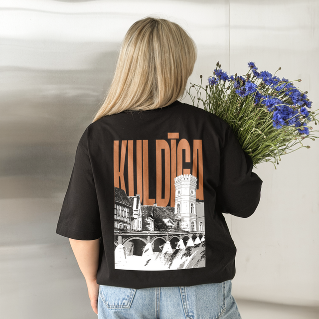 Organiskās kokvilnas T-krekls "Kuldīga"