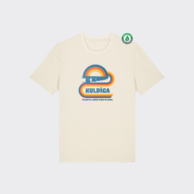 Organiskās kokvilnas T-krekls "Retro Kuldīga"