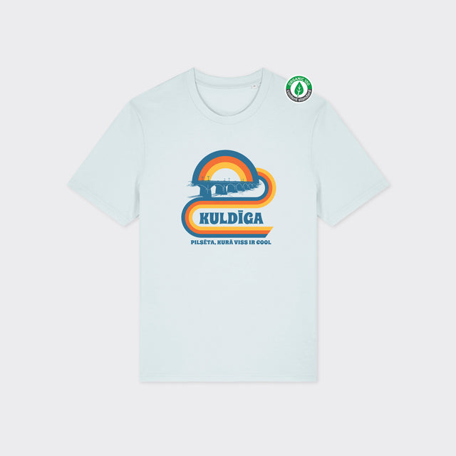 Organiskās kokvilnas T-krekls "Retro Kuldīga"