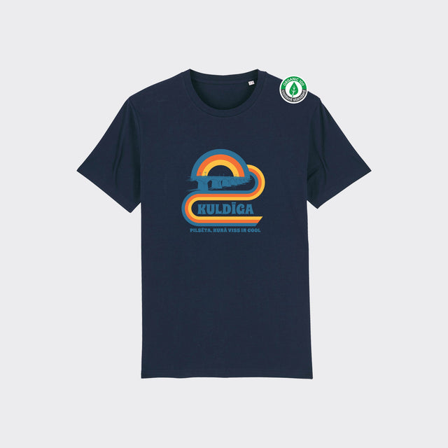 Organiskās kokvilnas T-krekls "Retro Kuldīga"