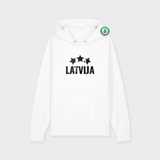 Organiskās kokvilnas hūdijs "LATVIJA"